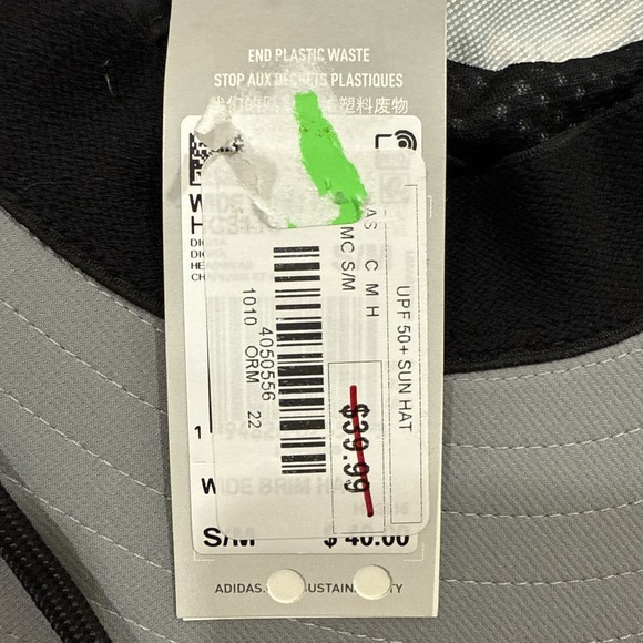 New‎ Adidas Digital Camo wide brim sun hat size S / M Hiking Kayaking Fishing - Picture 6 of 6